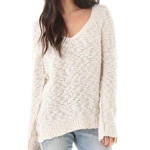 Free People Songbird Cream Sweater [XS]
